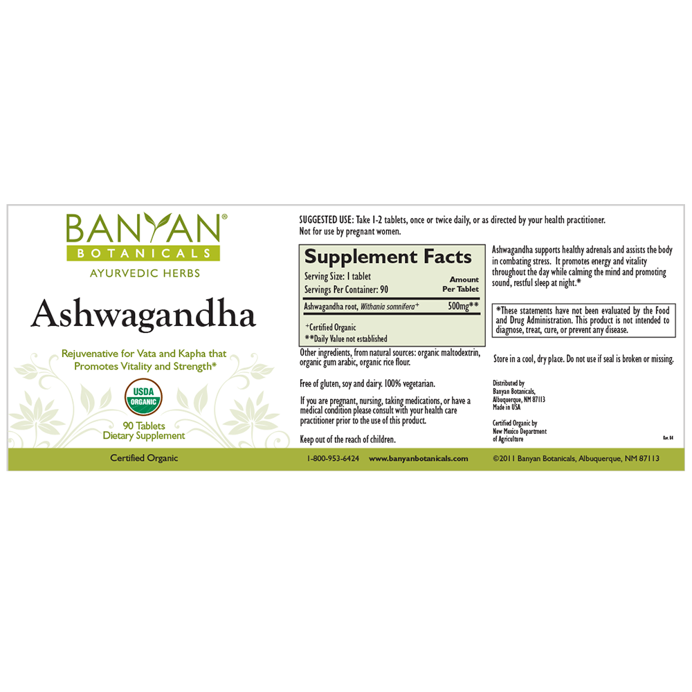 Banyan Botanicals Ashwagandha | CentreSpring MD