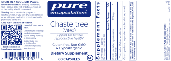 Chaste Tree - Vitex Label